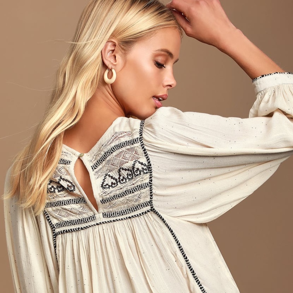 Free People Cyprus Avenue Embroidered Top - Picture 9 of 12